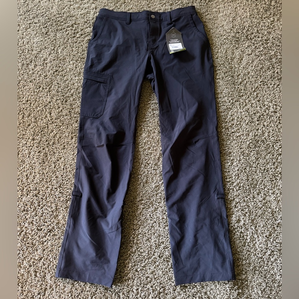 NWT REI CO-OP Pants Women 8 Kornati Roll Up Regular Fit Black Hiking Outdoor